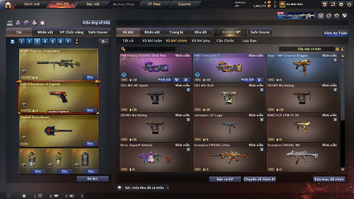 shop acc cf uy tin gia re